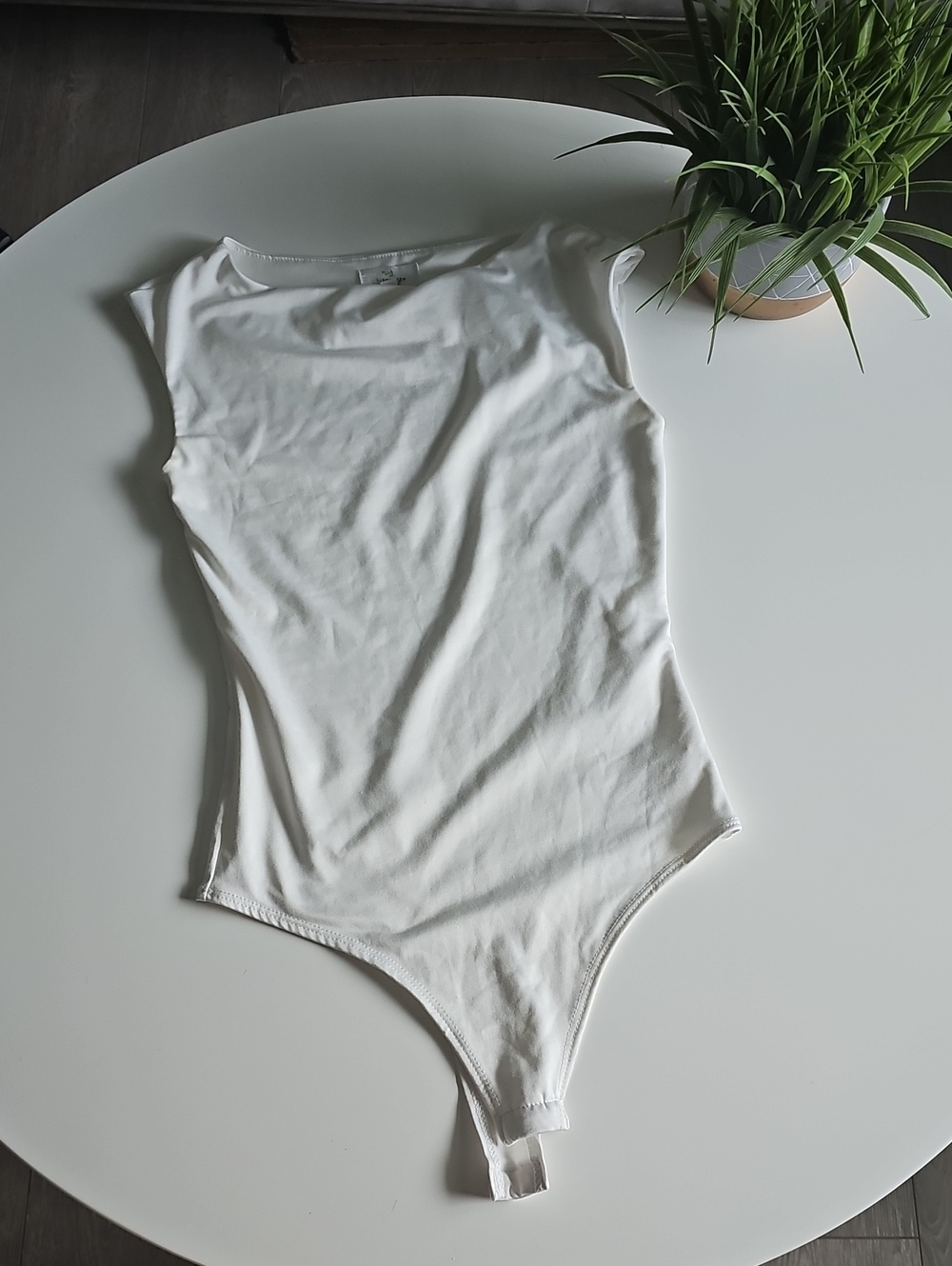 Live In The Moment White Sleeveless Bodysuit